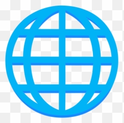 Globe With Meridians Emoji - Internet Icon png