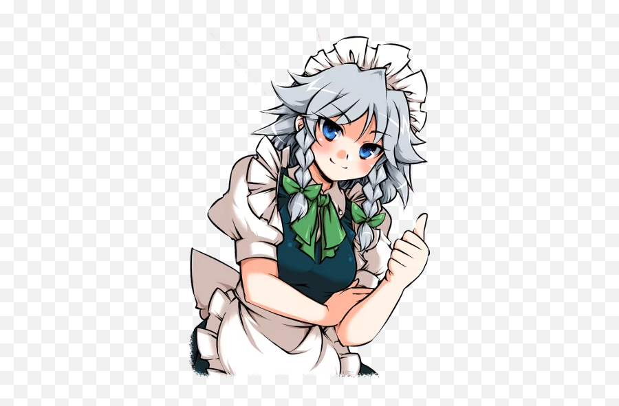 Sticker Buffer Telegram Stickers - Fictional Character Png,Sakuya Izayoi Icon