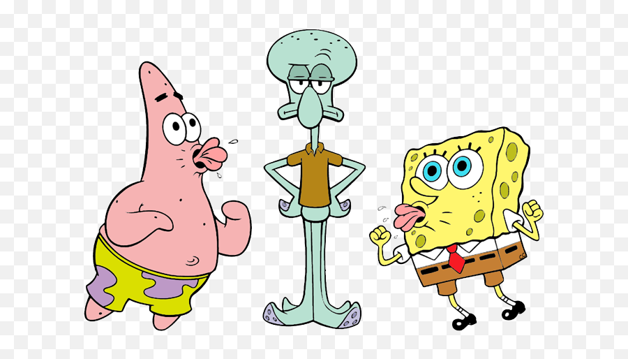 Squidward Tentacles Spongebob - Spongebob Patrick Star And Squidward Png,Spongebob Face Png