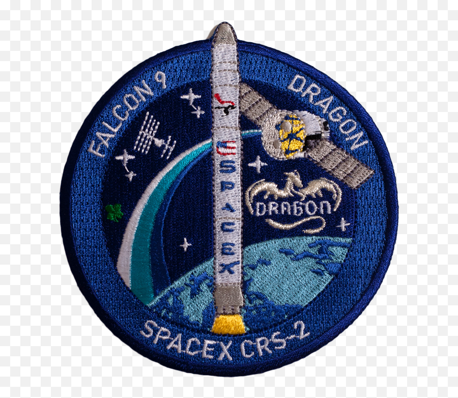 Spacex Mission Patch Crs - 2 Badge Png,Spacex Png