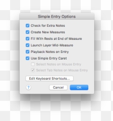 Simple Entry Options Dialog Box Png