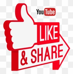 Like Share Subscribe Button Png Transparent Images All - Logo