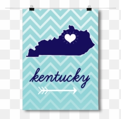 Download Kentucky State Chevron Pattern - Topographic Map Of png