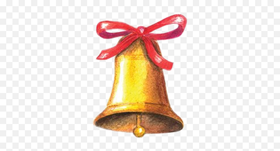 Watercolor Christmas Bell Bow Ribbon Png - Ghanta,Holiday Ribbon Png