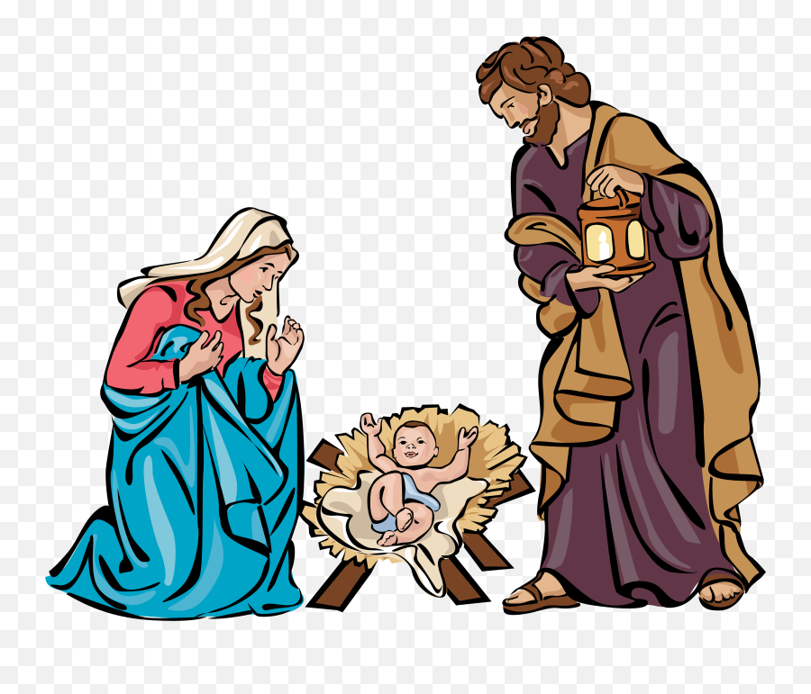 Library Of Christmas Family Banner Free Png Files - Birth Of Jesus Clip Art,Family Clipart Png