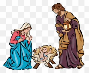 Library Of Christmas Family Banner Free Png Files - Birth Of Jesus Clip Art,Family Clipart Png