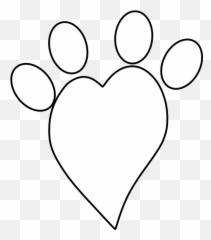Heart Paw Print Png Clip Arts For Web - free Dog Transparent Background Png