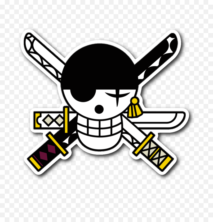 Roronoa Zoro Logo Png Clipart - One Piece Zoro Logo,Jolly Roger Png