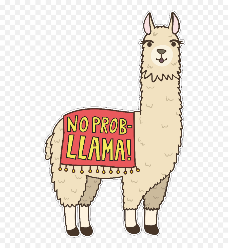 Download Llama Clipart Picsart - No Prob Llama Full Size Transparent Llama Clipart Png,Llama Png