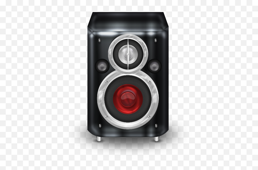 Graphite Red Speaker Icon - Icon Speaker Png Color,Speakers Png