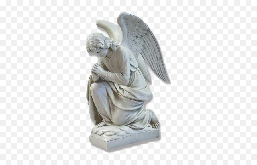 Angel Praying Kneeling Png Free Download All - Statue Kneeling Praying Praying Angel,Angel Statue Png