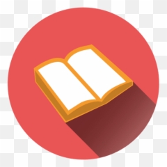 Open Book Round Icon - Vector Png