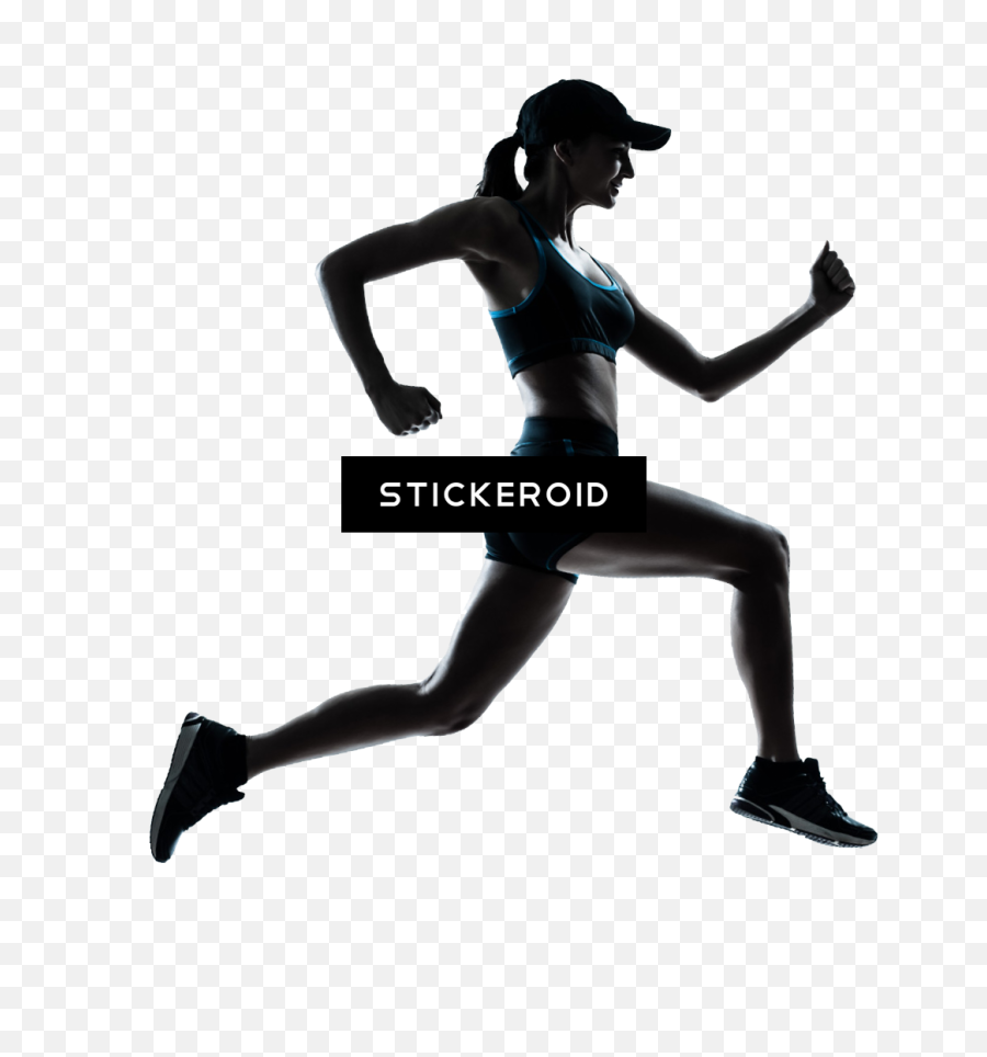 Download Running Woman Man - Transparent Runner Silhouette Happy Valentines Day Running Png,Running Silhouette Png