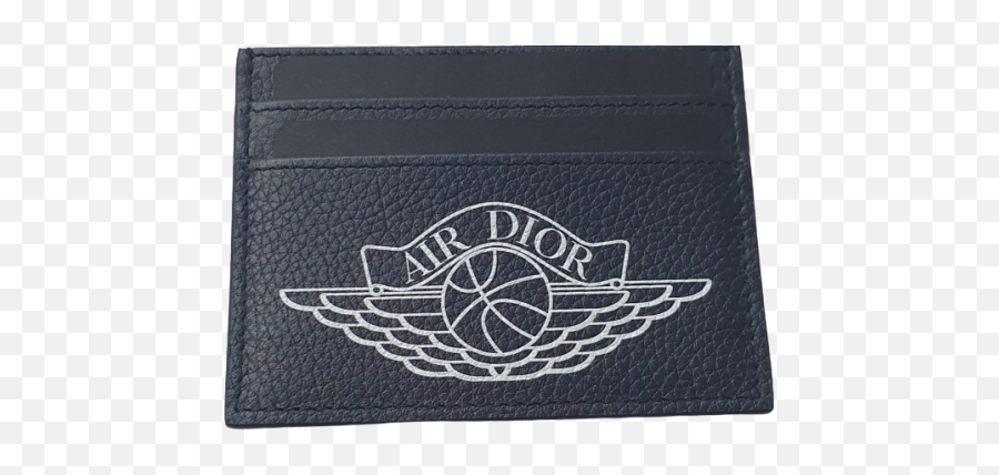 Air Jordan X Dior Card Holder Navy Blue By Youbetterfly - Air Dior Card Holder Png,Air Jordan Logo Png