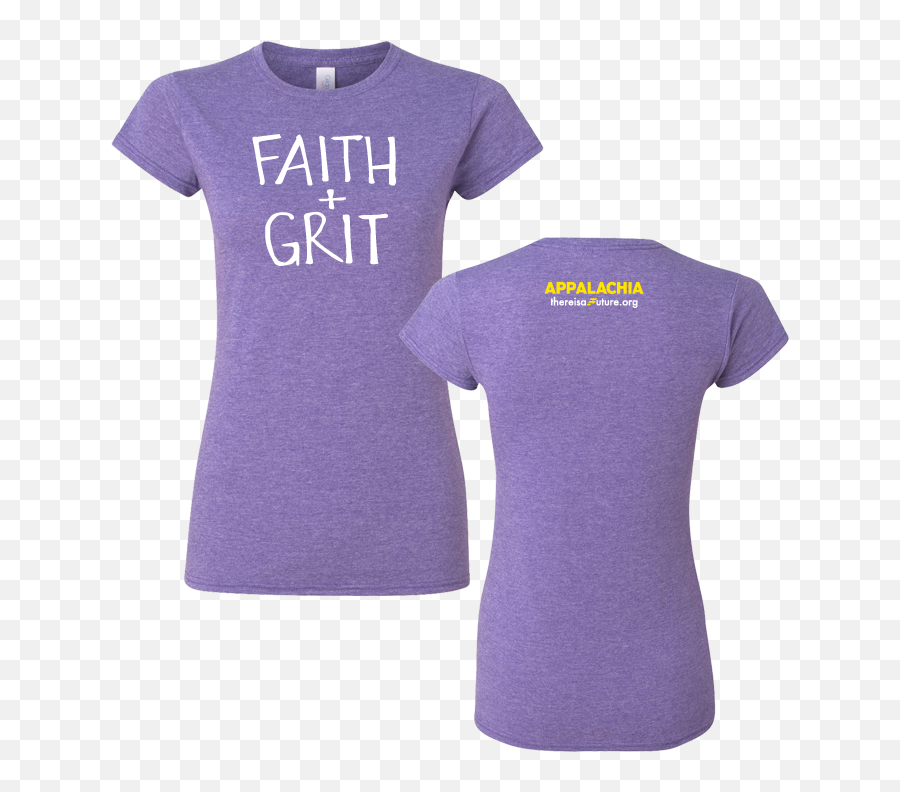 Faith Grit Png Purple Shirt