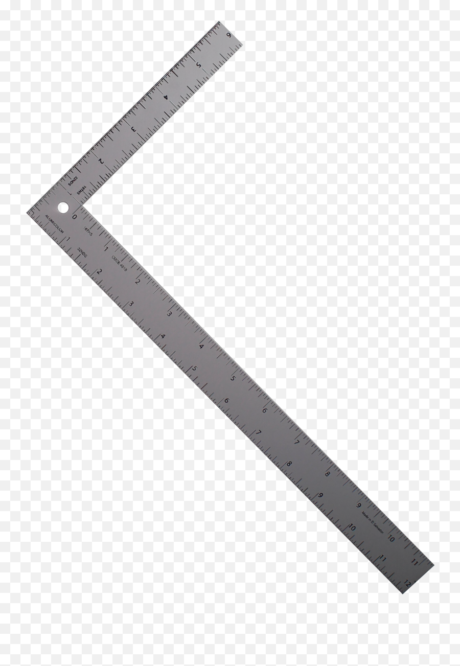6 X 12 Designeru0027s Small L - Square Ruler Tool Png,Ruler Transparent