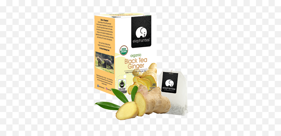 Organic Black Tea Ginger - Potato Chip Png,Ginger Png
