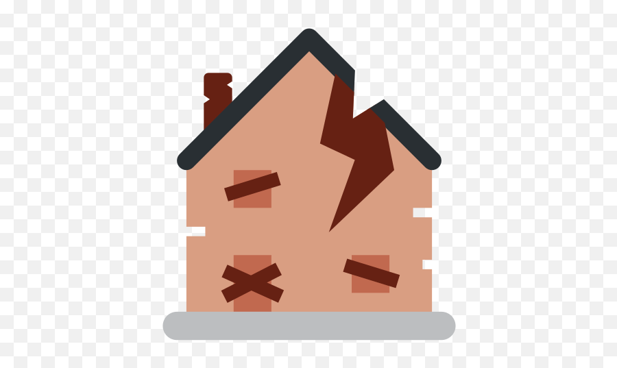 Derelict House Emoji Meaning With - Abandoned House Emoji Png,House Emoji Png