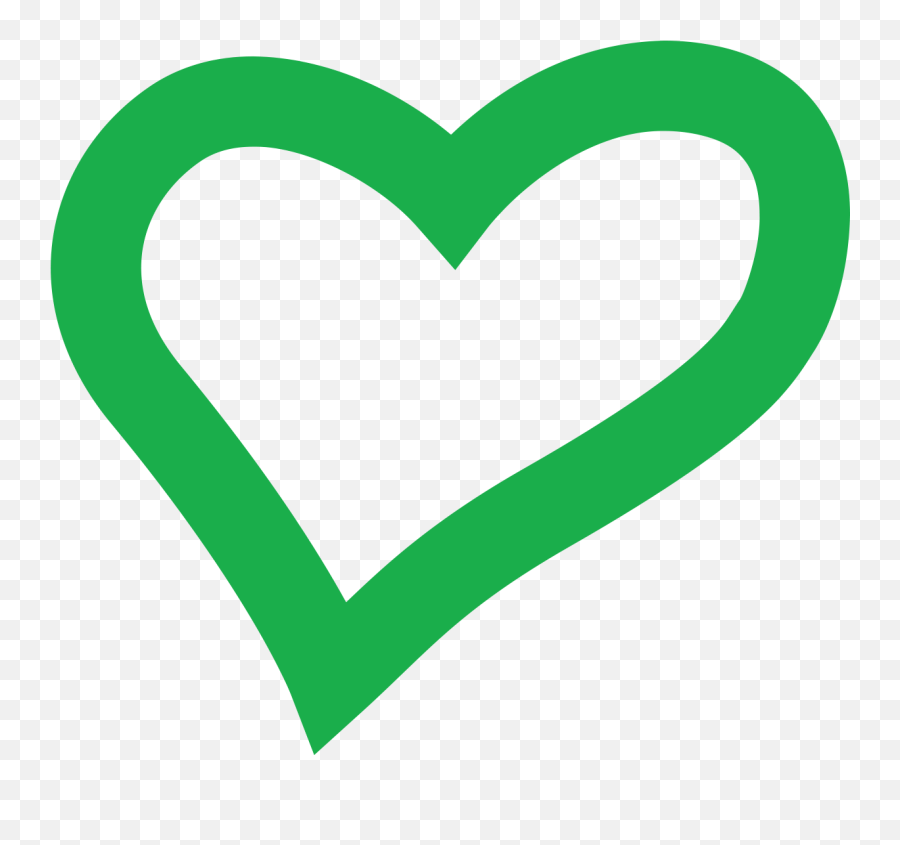 Green Heart Png Transparent - Heart Logo Green Transparent,Macbook Hearts Png