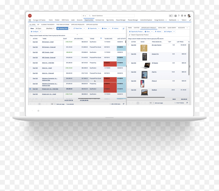 Salesforce Data Manager Improve Productivity Conga Grid - Vertical Png,Transparent Grid