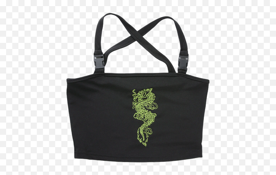 Green Dragon Crop Top - Black U2013 Model Gurus Inc Crop Top Png,Green Dragon Png