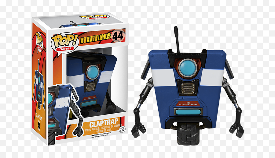 Details About Borderlands - Blue Claptrap Us Exclusive Pop Vinyl Rsfun5776 Borderlands Claptrap Pop Figure Png,Claptrap Png