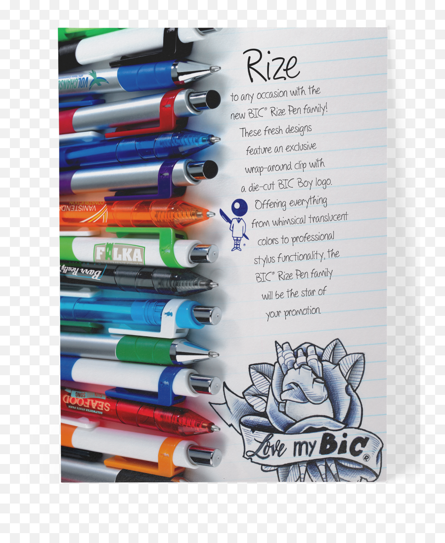 Bic 2016 Illustrated Product Campaign - Marking Tool Png,Bic Pen Logo