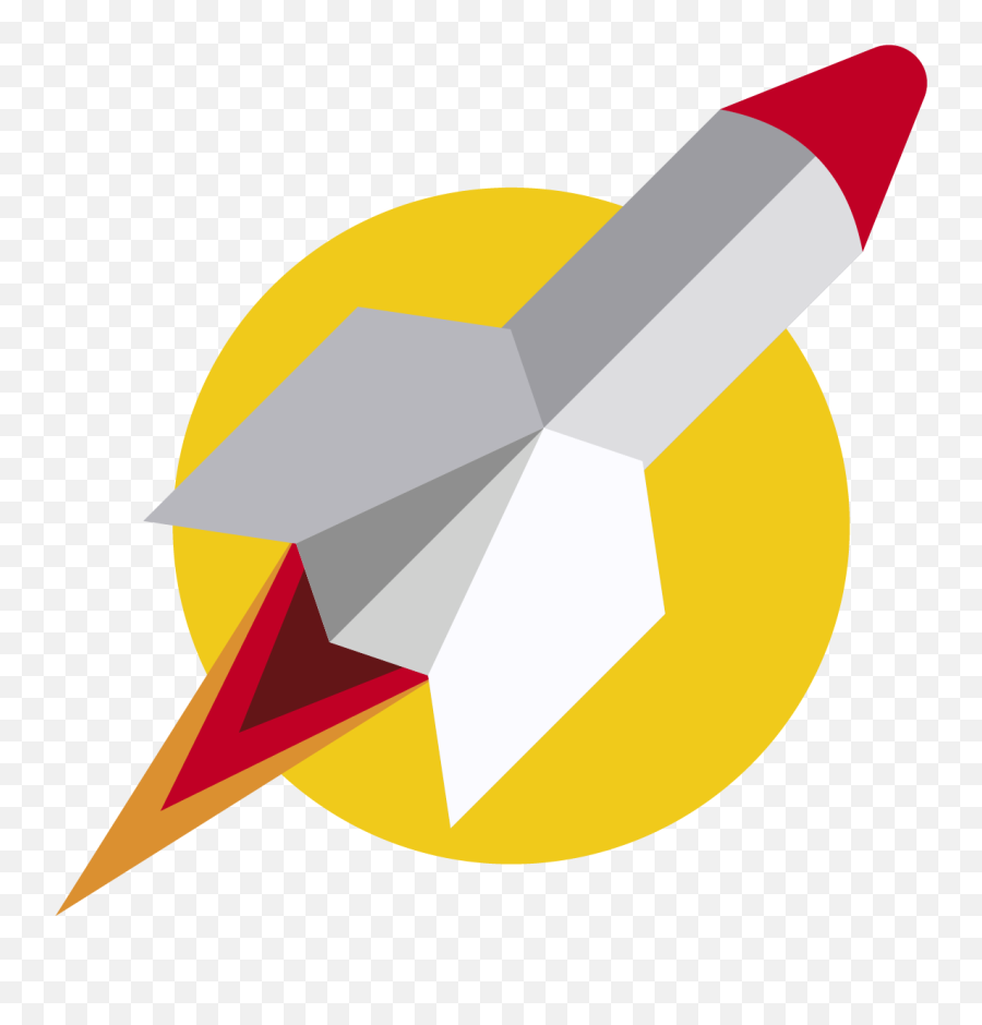 Download Flat Cartoon Rocket - Drawing Png,Cartoon Rocket Png