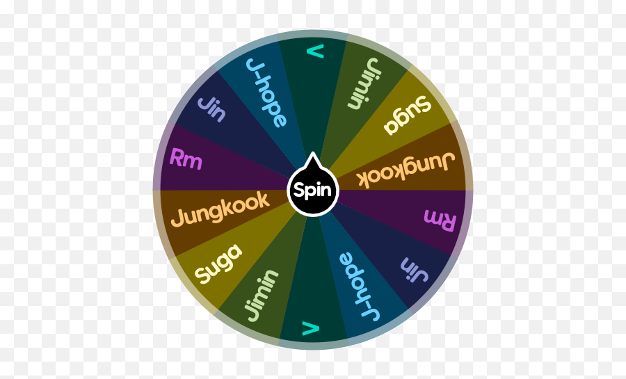 Bts Spin The Wheel App - Vertical Png,Bts V Transparent