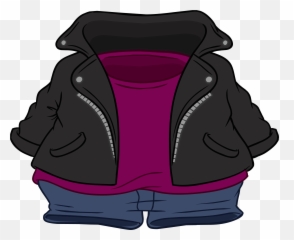 Black Leather Jacket - Free Penguin Código png