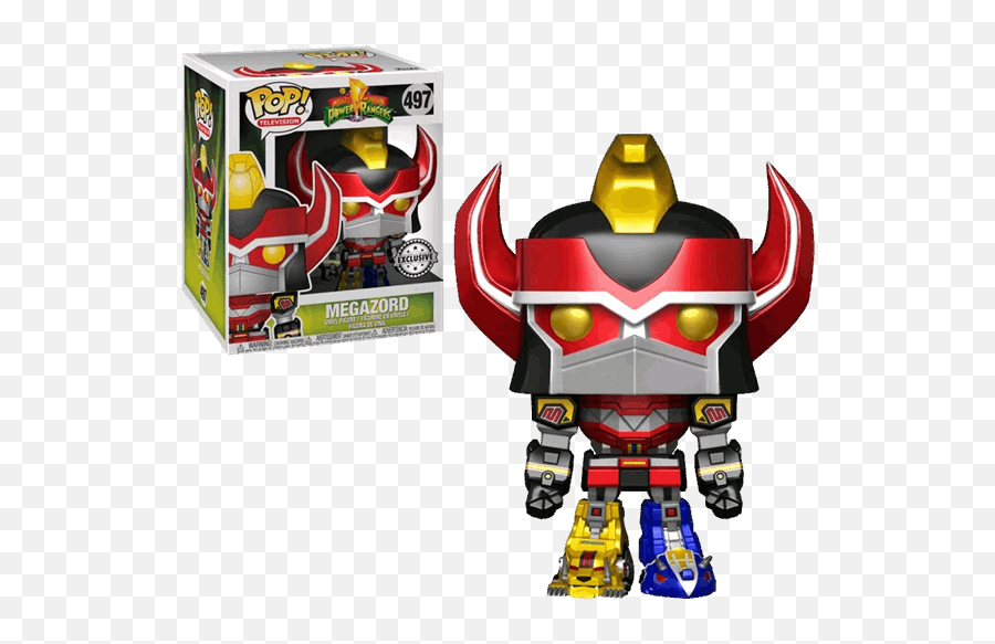 Power Rangers - Megazord Metallic 6 Pop Vinyl Figure Power Rangers Funko Pop Png,Red Power Ranger Png