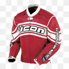 Icon Daytona Jacket - Red Leather png