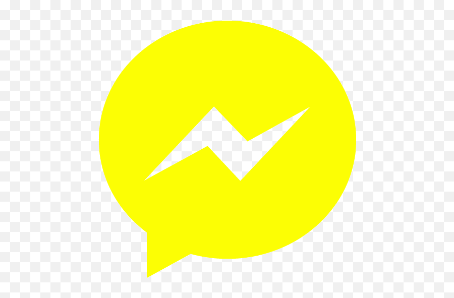 Yellow Messenger Icon - Messenger Icon Aesthetic Yellow Png,White Messenger Icon