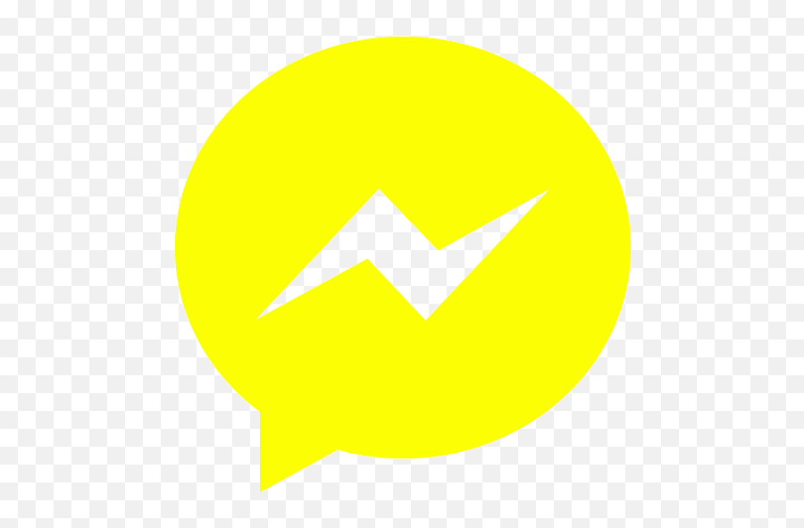 Yellow Messenger Icon - Messenger Icon Aesthetic Yellow Png,White ...