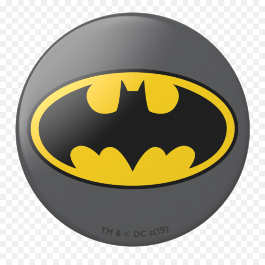 Black Yellow Batman Logo Hd Png - Batman Popsocket,Batman Logo Icon