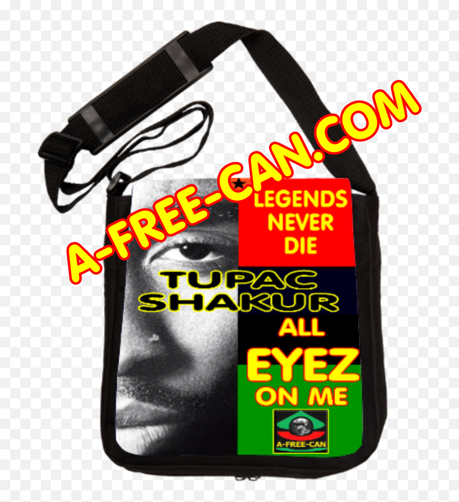 Tupac Legends Never Die By A - Freecancom Messenger Bag Poster Png,Tupac Transparent