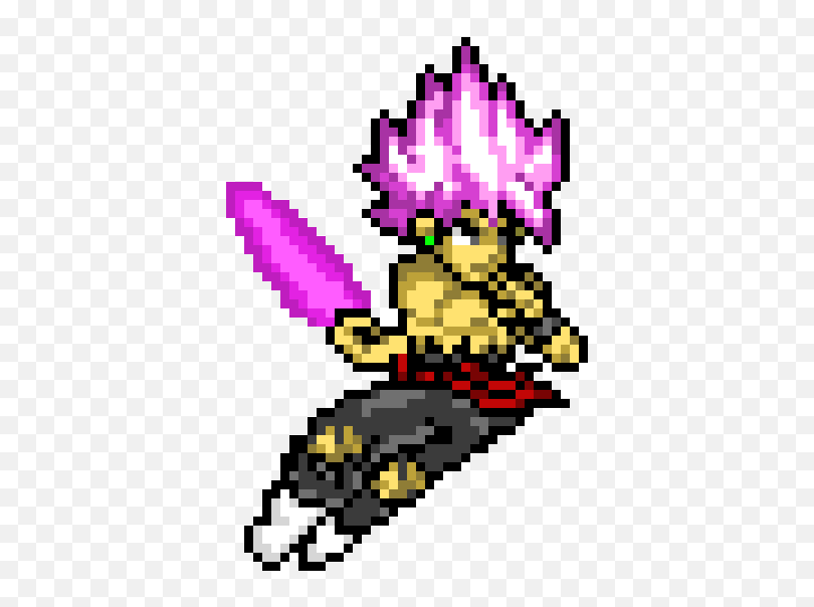 Goku Black Rose Pixel Art Maker - Goku Black Pixel Art Png,Goku Black Png