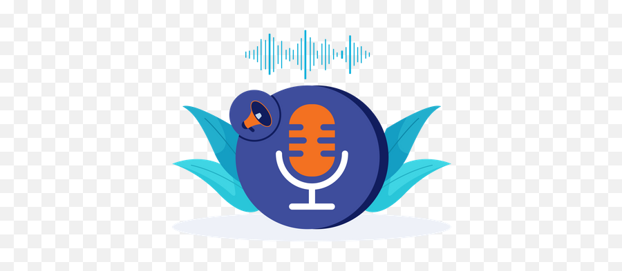 Best Premium Voice Recording Illustration Download In Png - Language,Adobe Voice Icon
