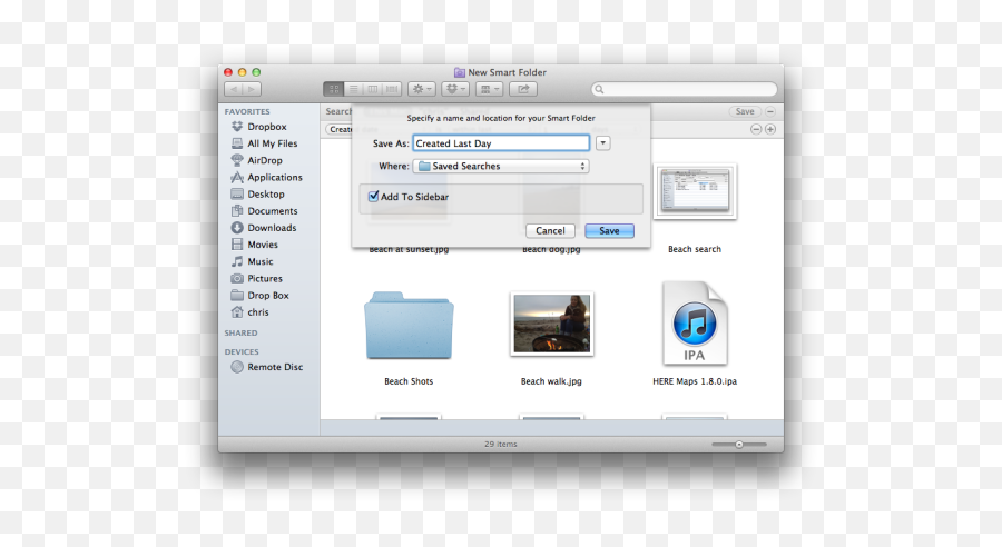 Mac 101 Smart Searching - Technology Applications Png,Gear Icon Dropbox