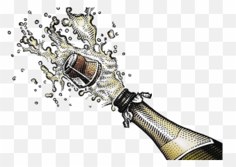 Download Champagne Popping Png Image - Free Transparent Bottle Illustration