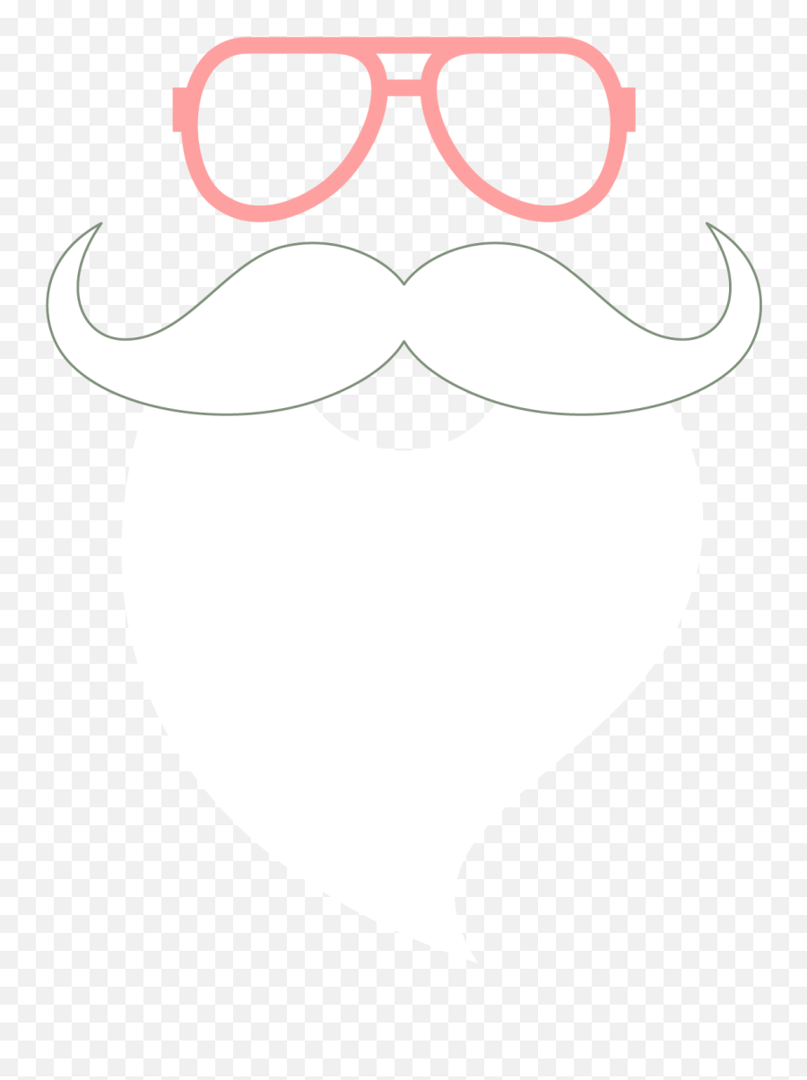 Glasses Nose Black And White Pattern - Santa Claus Beard Png Santa White Beard Png,Beard Png