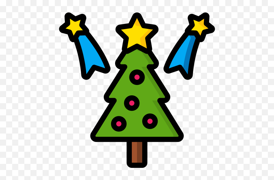 Christmas - Free Christmas Icons Christmas Tree Cute Kawaii Tree Png,Simple Christmas Tree Icon