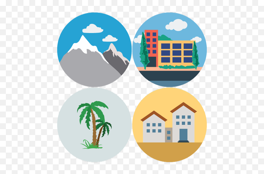 Teaching Countries Cities U0026 Buildings Lessons With Virtual - Physical Geography Logo Png,Modern Palm Tree Icon