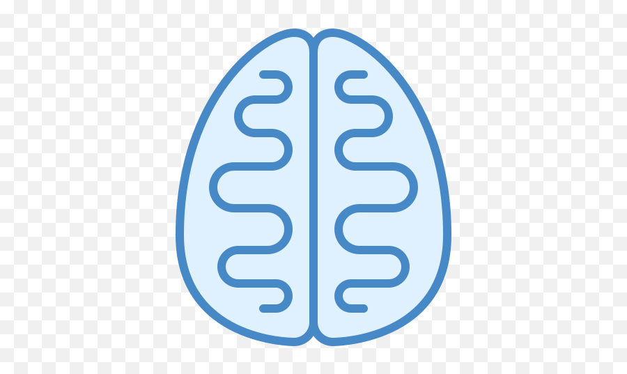 Brain Icon In Blue Ui Style - Language Png,Ai Brain Icon
