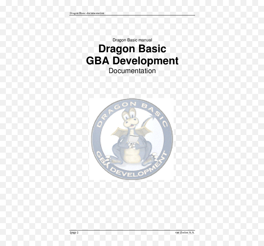 Pdf Dragon Basic Documentation Manual - Circle Png,Gba Png