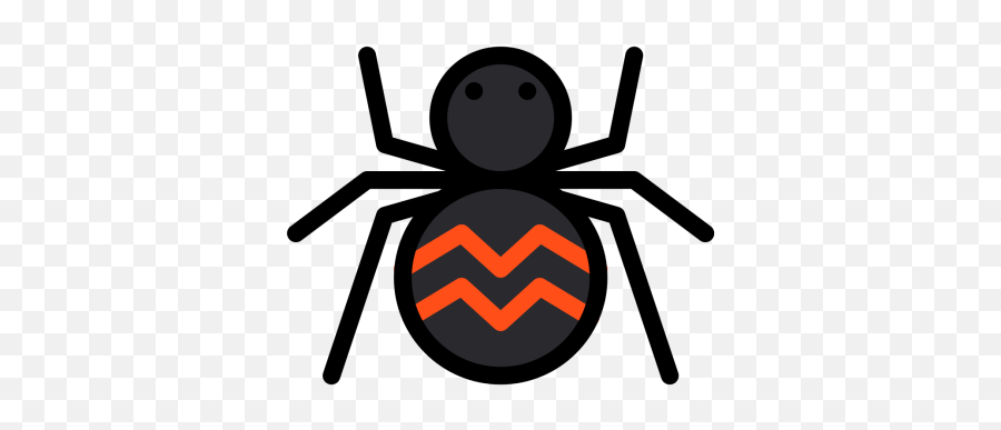 Spider Icon Of Colored Outline Style - Available In Svg Png Halloween Bugs,Spider Clipart Png
