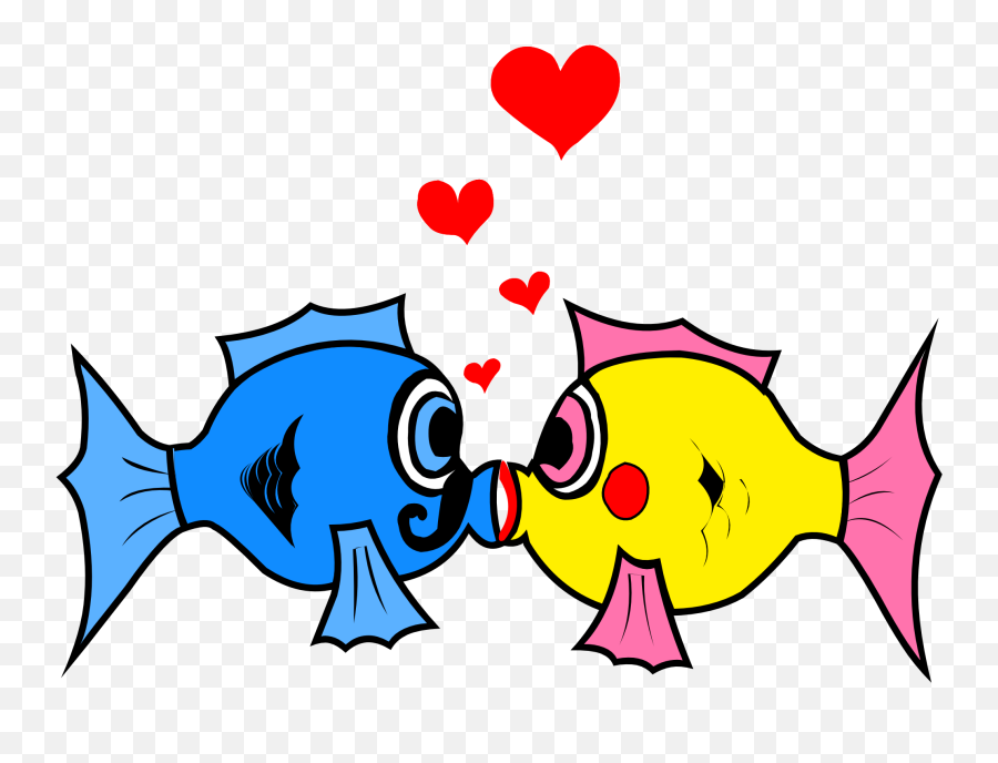 Clip Art Love Clipart 2 Image 3 - Clipartingcom Fish Kissing Cartoon Png,Love Clipart Png