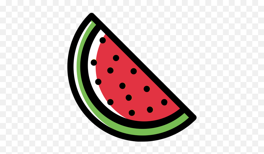 Watermelon Slice Icon Of Colored - Clip Art Png,Watermelon Slice Png