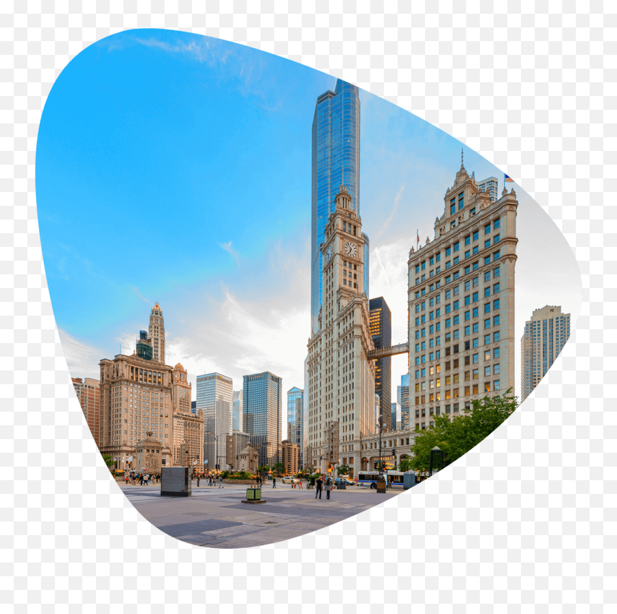 Download Future Chicago Skyline - Chicago Riverwalk Png,Chicago Skyline Png