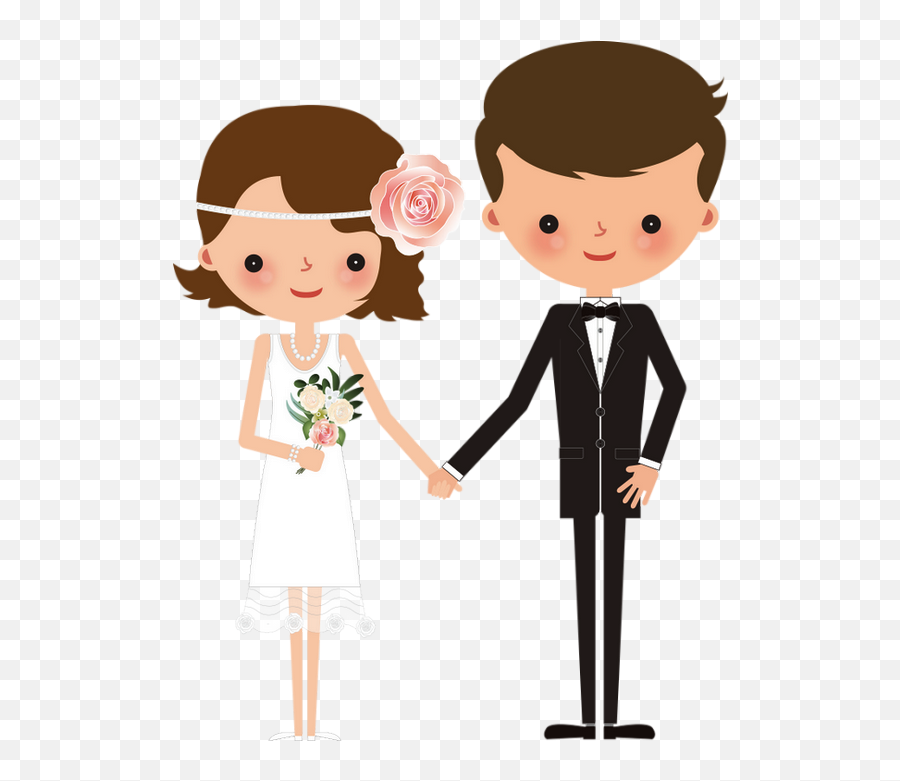 Married - Couple Wedding Cartoon Png,Married Png